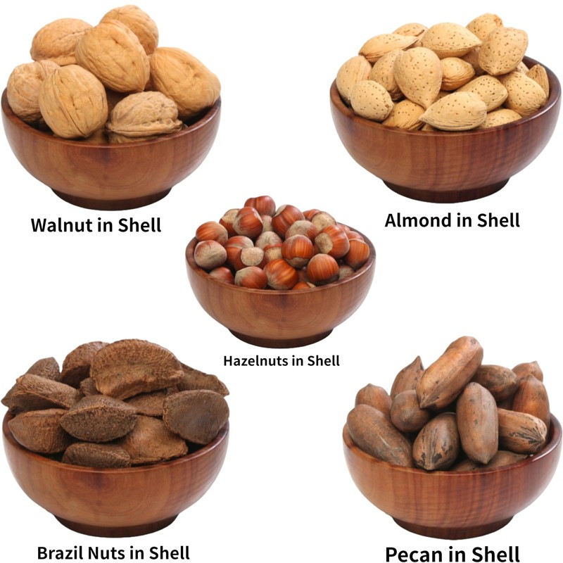 Premium Mixed Nuts in Shell, 2 Pound Bag, California Jumbo Chandler Walnuts, ... gallery