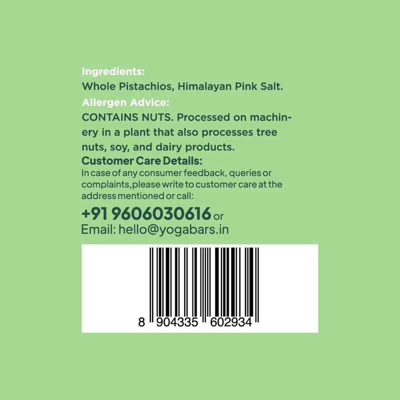 Yogabar Premium Roasted Pistachios 500g | Salted Crunchy Pista Dry Fruits gallery