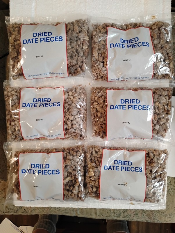 Lot of 6 ( 1 lb ) Dried Usda Dates 9/26 - ALL $$$$ DONATED TO DISABLED VETERAN