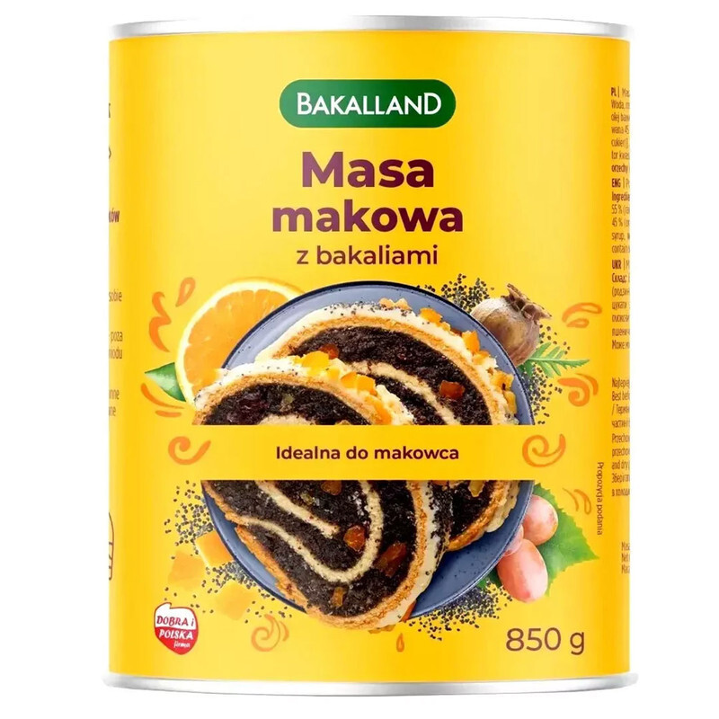 POPPY SEEDS w DRY FRUITS 850g for cake pastries filling NO GMO POLAND