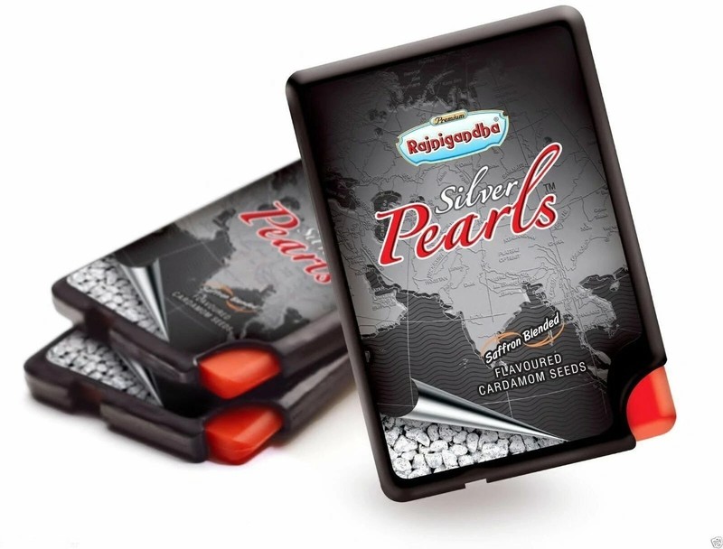 Rajnigandha Mouth Freshener Silver Pearls Flavored Cardamom Seed 5.75g Set Of 5 gallery