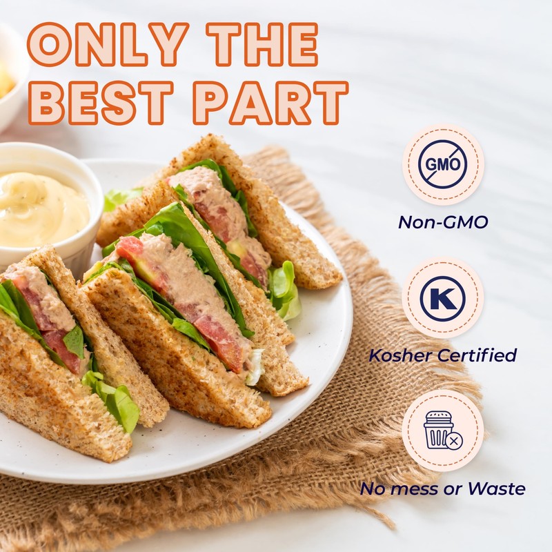 Crust Away Crustless Whole Wheat & White Bread – Clean Ingredients – Non-GMO,... gallery