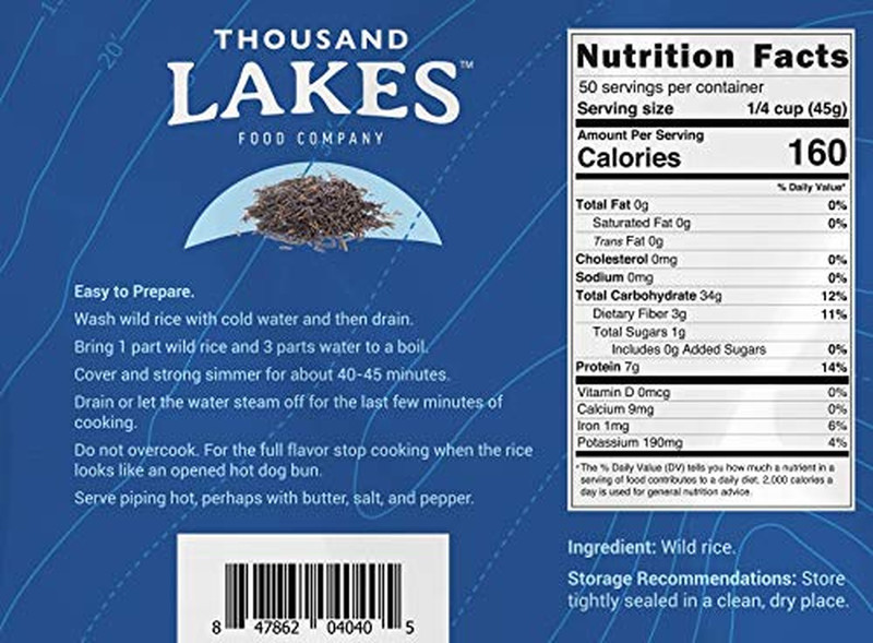Minnesota Grown Wild Rice - Bulk - 5 Pounds | 100% All Natural gallery