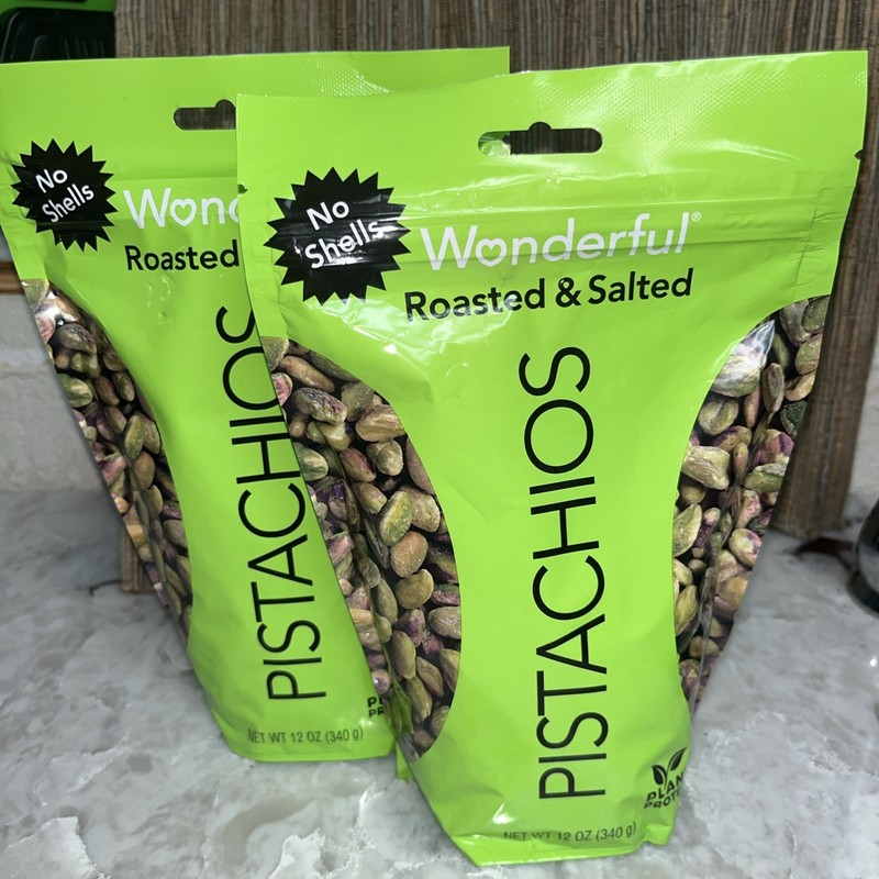 Wonderful Roasted Salted Pistachios No Shells 12oz Pack of 2 gallery