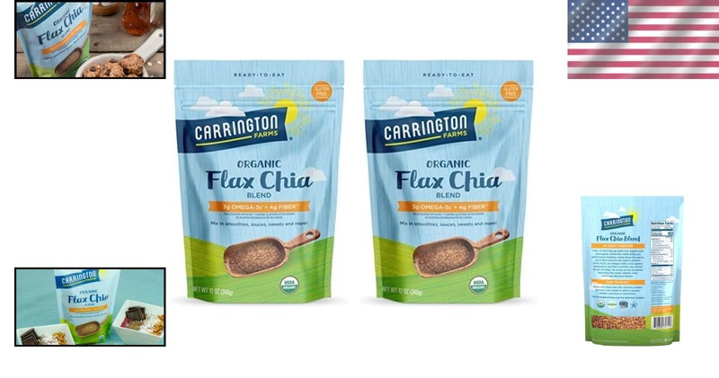 Nutritious Flax Chia Blend - Gluten Free, 12 Ounce Pack of 2 for Heart Health gallery