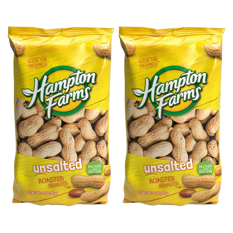 – USA Grown All-Natural – Fancy Roasted In-Shell Unsalted Peanuts – 10 Oz. Bags