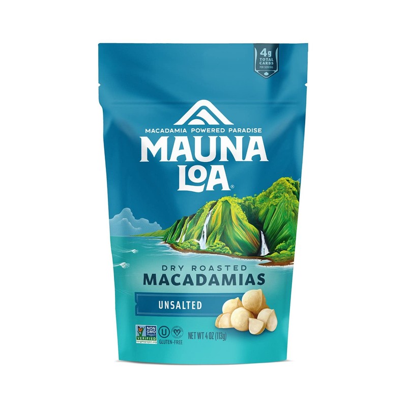 4 Oz Unsalted Macadamia Nuts Keto Snack Nutrient Dense Sourced from Hawaii