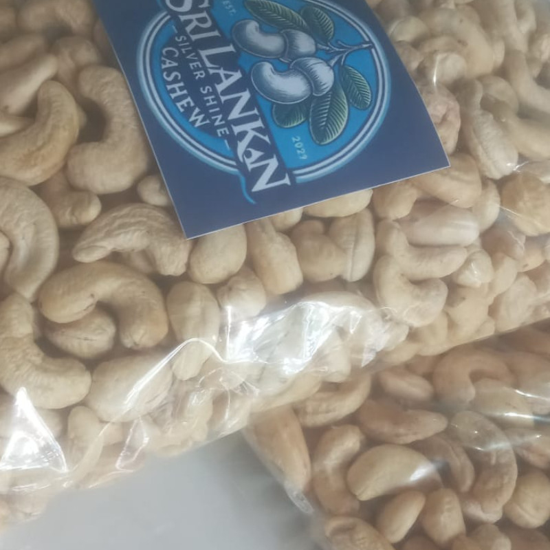 Silver Shine Sri lankan Whole Cashews, Party Snacks, Plant-Based Protein 500g gallery