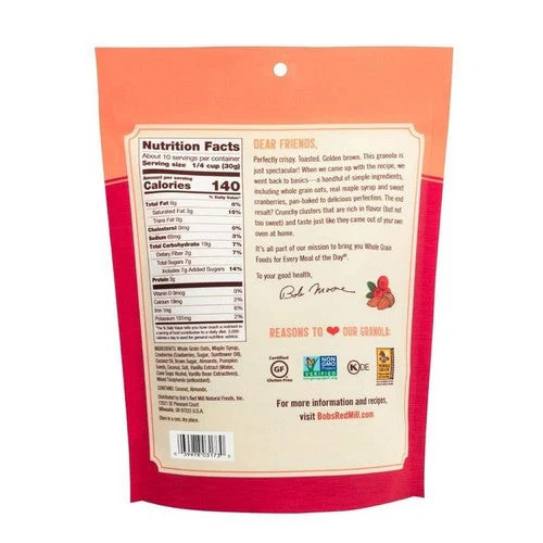 Homestyle Granola Cranberry Almond 11 Oz(Case Of 6) By Bobs Red Mill gallery