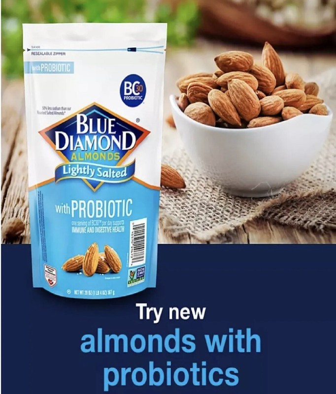 Blue Diamond Lightly Salted Probiotic Almond (20 oz.)