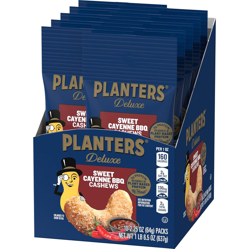 PLANTERS Sweet Cayenne BBQ Cashews (Pack of 10) gallery