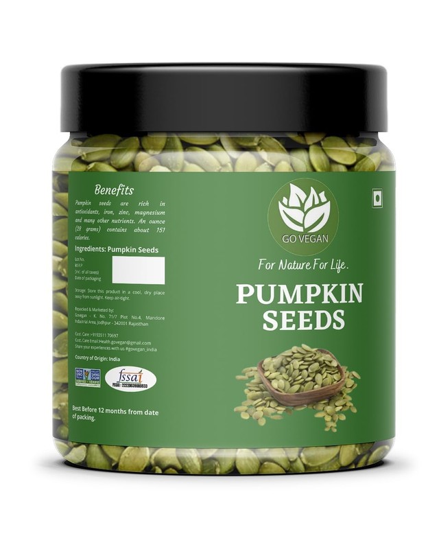 Go Vegan Pumpkin Seeds 1kg Raw Superfood Protein Rich Healthy Snack Pack gallery