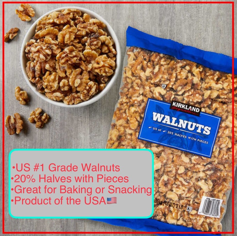Walnuts Halves, 3 Pounds, 1.36 Kg, Product USA, Walnut, Kirkland Signature gallery
