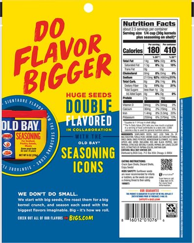 Old Bay Catch of the Day Seasoned Sunflower Seeds, 5.35 Ounce -- 12 per Case gallery