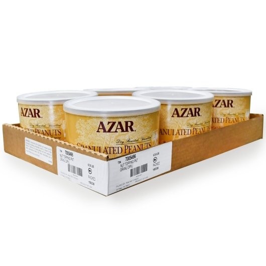 Azar Dry Roasted Unsalted Chopped Peanuts, 2.5 Pounds, 6 Per Case gallery