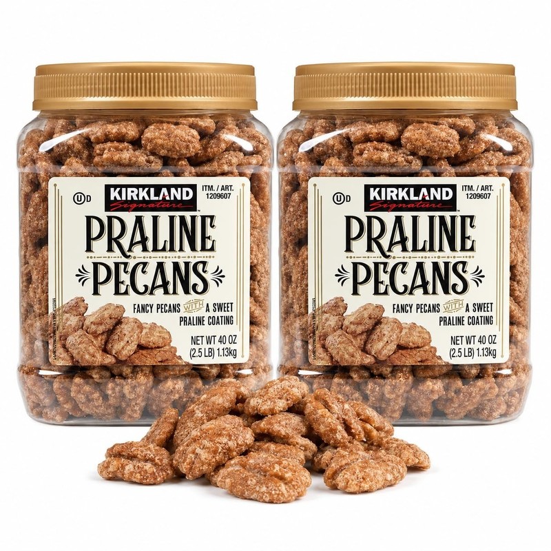 Delicious Praline Pecans 2.5lb Family Bundle - Sweet Snack, Pack of 2 gallery