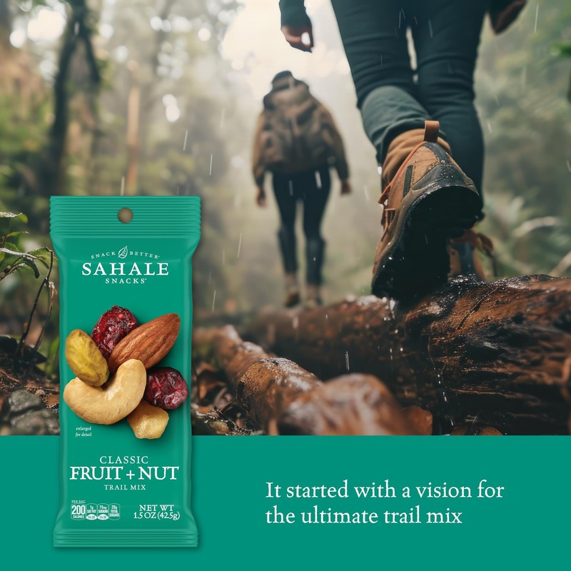 Classic Fruit and Nut Trail Mix, 1.5 Oz Grab & Go Bags (18 Packs) - Dry-Roast... gallery