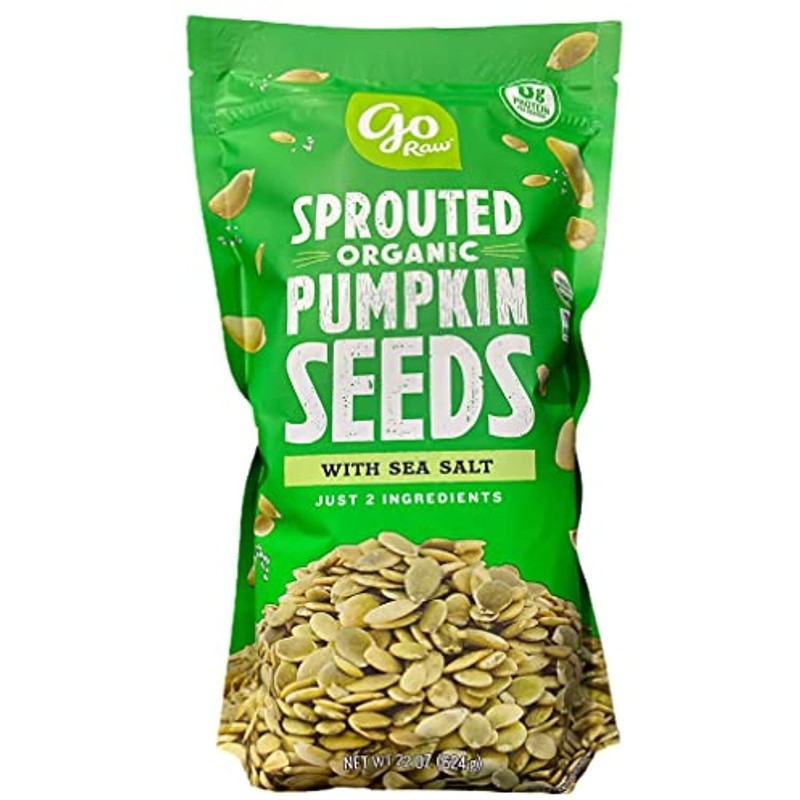Pumpkin Seeds with Sea Salt, Sprouted & Organic, 22 oz. Bag | Keto | Vegan |