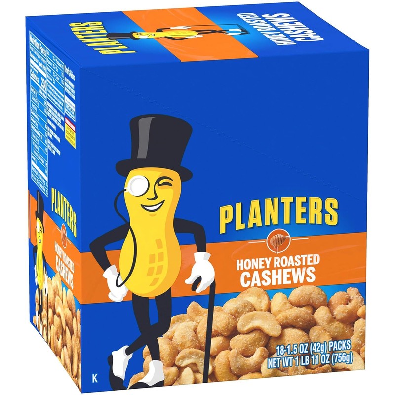 Honey Roasted & Salted Cashews, 1.5 Ounce (Pack Of 18) gallery