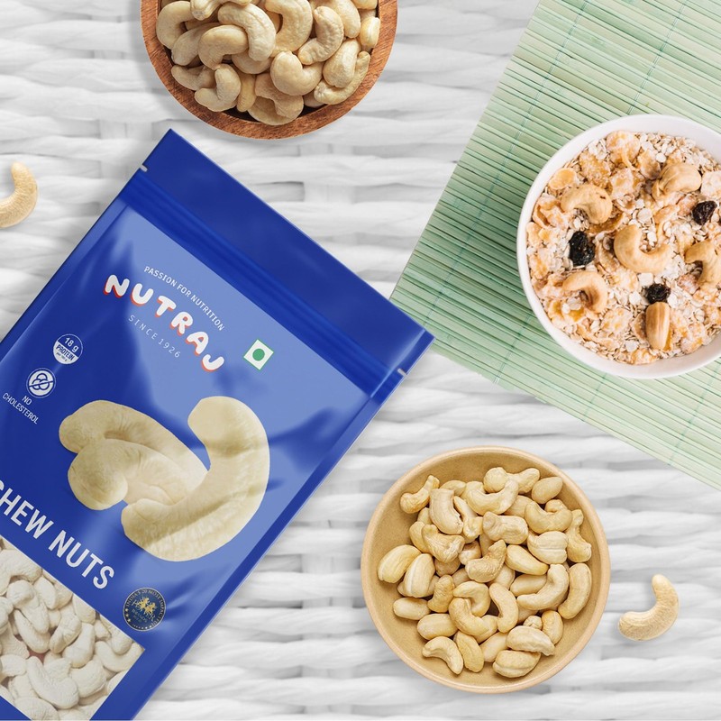 Nutraj Cashews 1 Kg Pouch | Kaju | Dry Fruits and Nuts | Grocery Items gallery