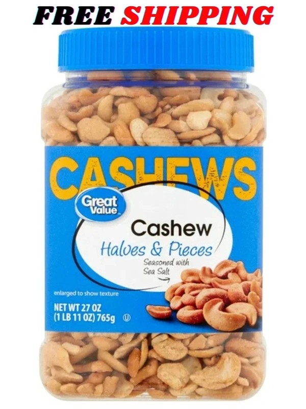 Great Value Cashew Halves & Pieces, 27 oz