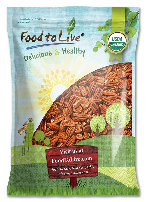 Certified Organic Pecans – Raw, Non-GMO, Kosher, Sirtfood – by Food To Live gallery