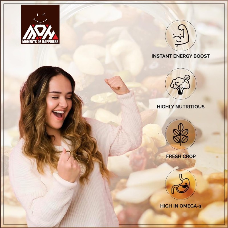 Moments of Happiness Dry Fruit 1kg Almond Cashew Raisin Kiwi Apricot Dates gallery