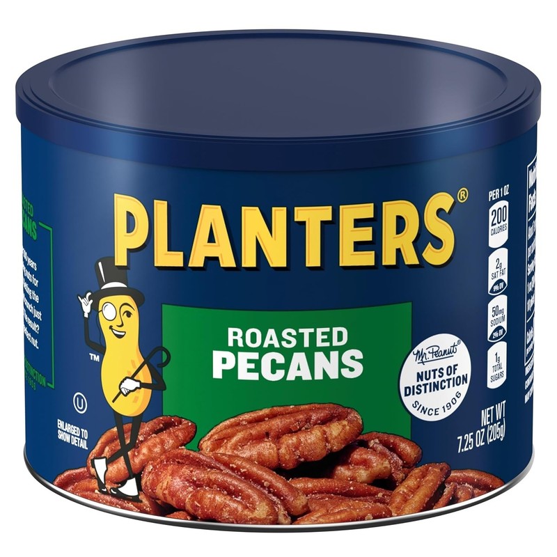 Savory Salted Roasted Pecans - Crunchy 7.25 oz Canister for Healthy Snacking gallery
