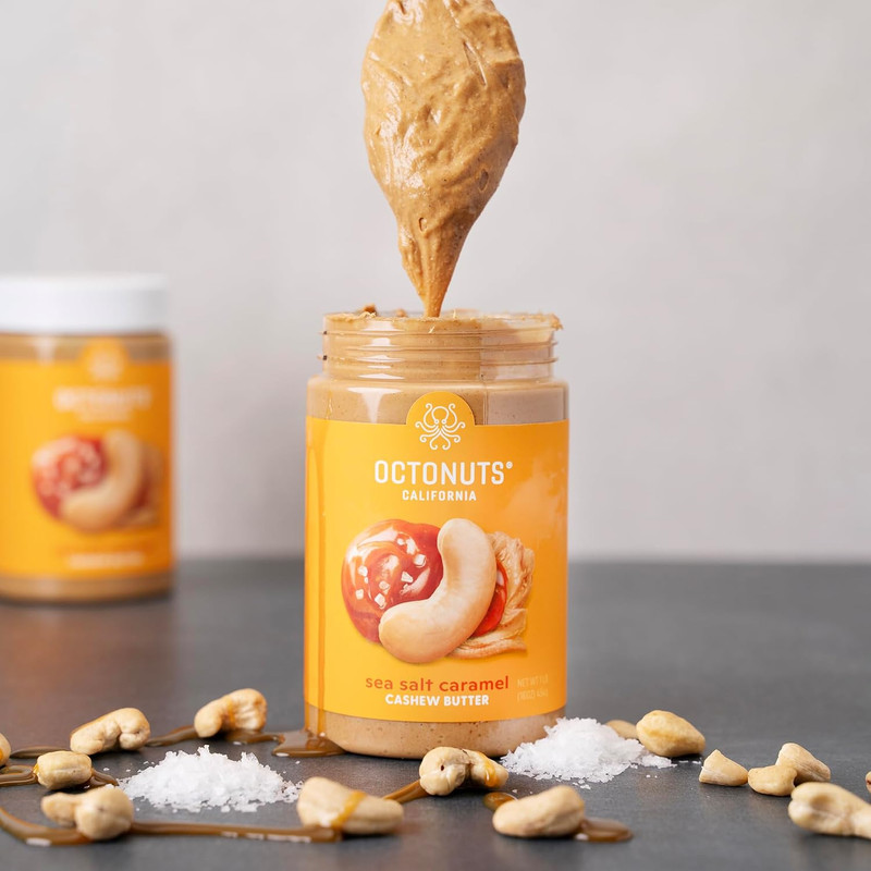 Dry Roasted Sea Salt Caramel Cashew 16Oz Nut Butter - Pure Creamy Nut Butter - D gallery