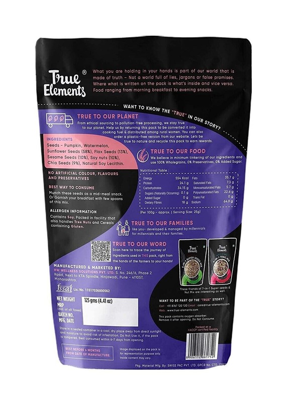 True Elements 7 in 1 Nuts and Seeds Mix (125g * 2) -Mix Seeds for Eating | Seed. gallery