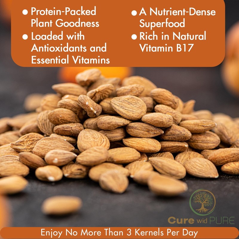 Certified Organic Apricot Seeds 1lb -Freshly Packed,Gluten Free,Raw,Non-GMO O... gallery