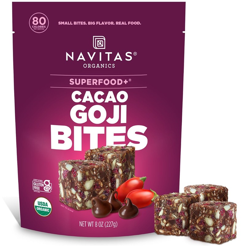 Cacao Goji Superfood BITES – Power Snacks – All Natural Plant Based – Clean