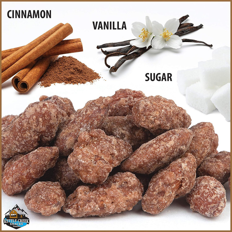 Kettle Creek Snacks Cinnamon Roasted Almonds Non GMO 2 Lb Bag gallery