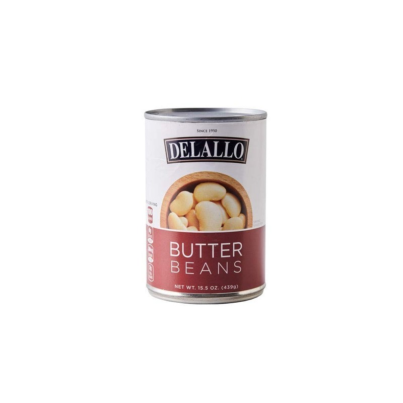 Delallo Butter Beans, 15.50-Ounce (Pack of 12)
