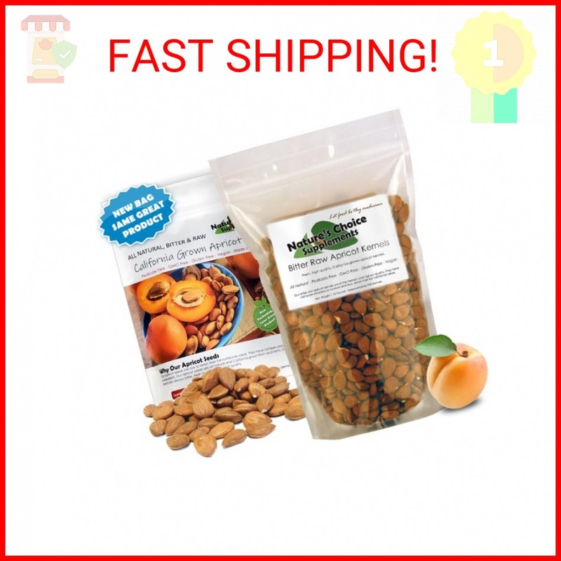 Apricot Seeds California Grown Bitter Raw 100% All Natural From Organic Farms 8
