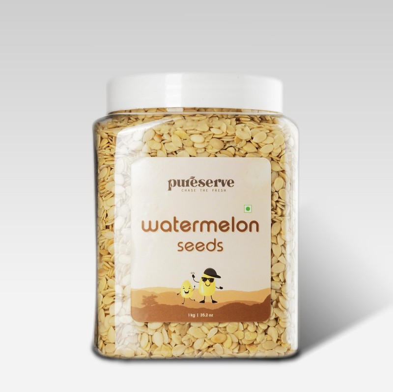 Pureserve Raw Watermelon Seeds 1kg | Protein, Magnesium & Antioxidant Snack