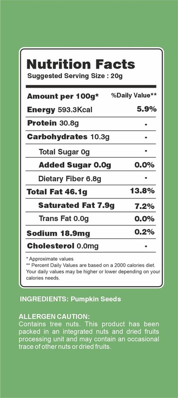 SFT Pumpkin Seeds 500g Raw Unroasted Protein Fibre Rich Healthy Snack gallery