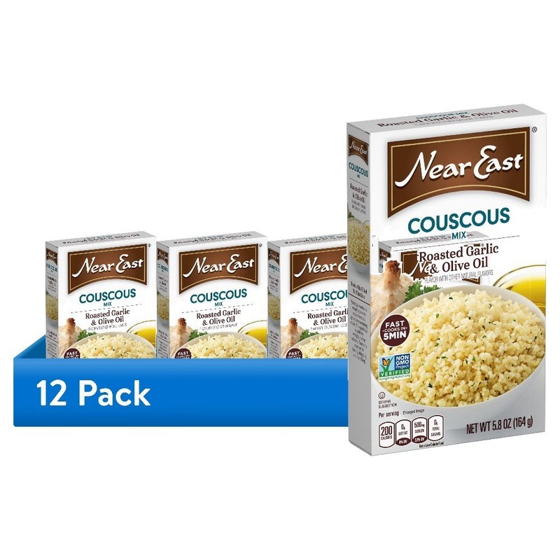 (12 pack) Roasted Garlic & Olive Oil Couscous Mix, Packaged Meal, Shelf-Stable