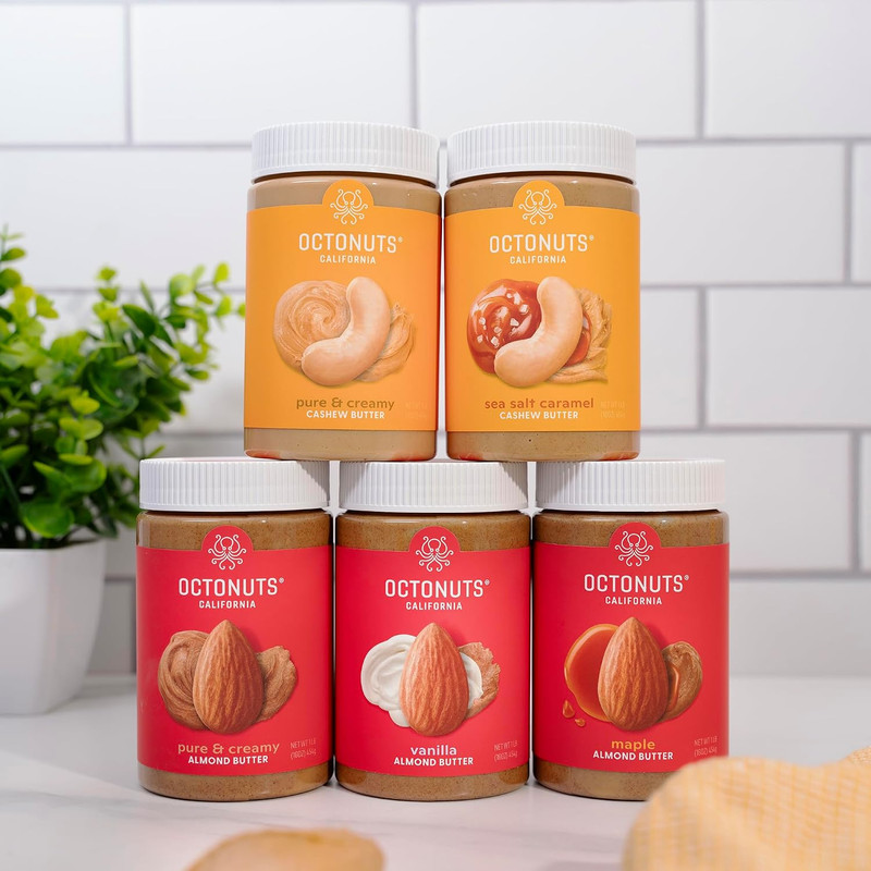 Dry Roasted Sea Salt Caramel Cashew 16Oz Nut Butter - Pure Creamy Nut Butter - D gallery