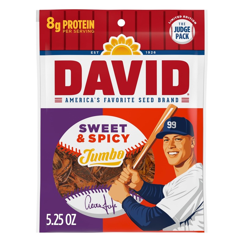 Sweet and Spicy Salted and Roasted Jumbo Sunflower Seeds, Keto Friendly Snack, 5