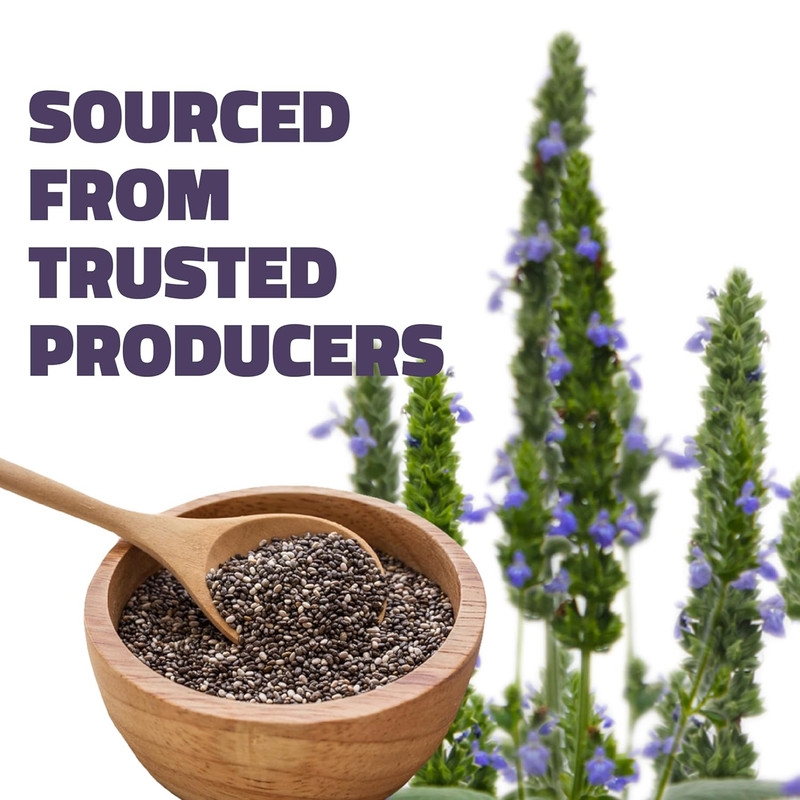 Chia Seeds | 0.71 Lbs, 11.46 Oz | Premium Raw Chia Seeds, Natural Whole Raw Blac gallery