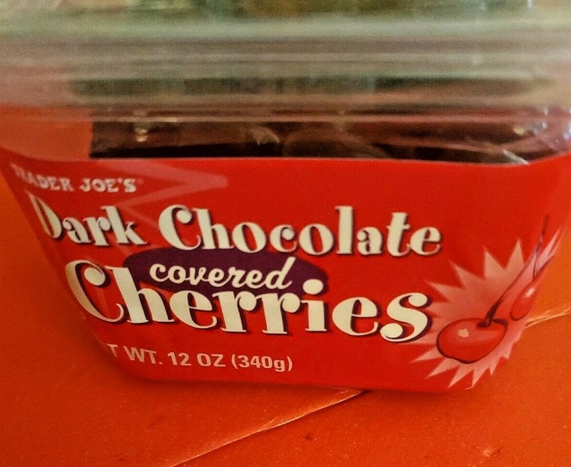 4 PACK TRADER JOE'S DARK CHOCOLATE COVERED CHERRIES 12 OZ EACH gallery
