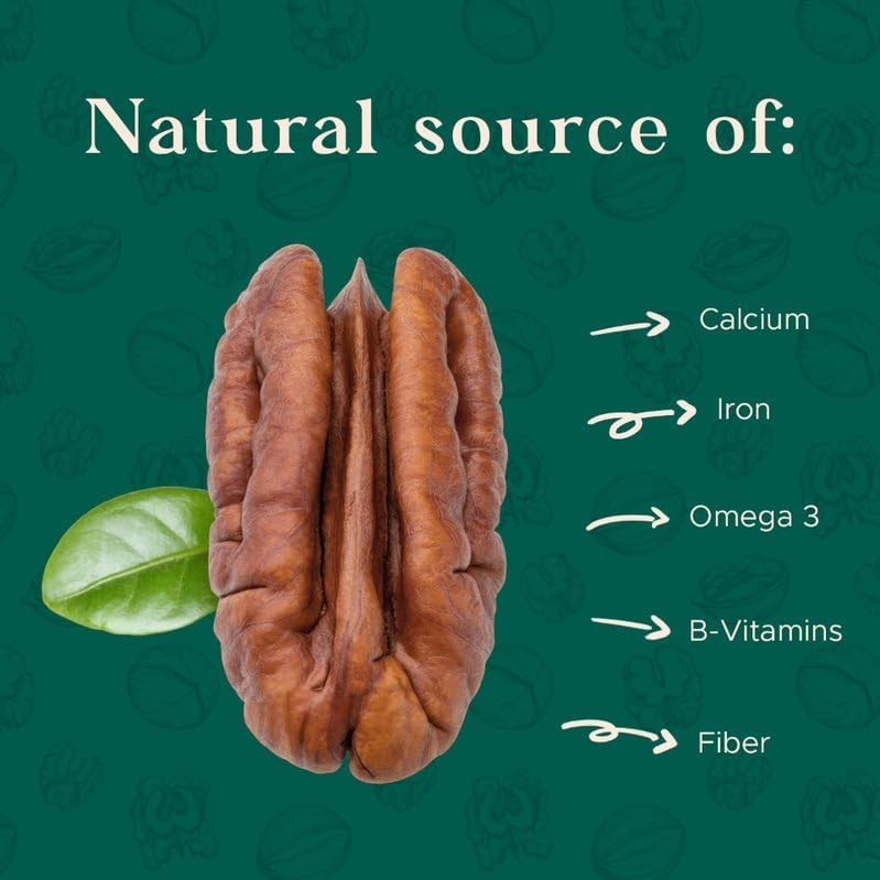 American-Grown Raw Pecan Halves 16oz | Rich Flavor for Cooking & Snacking gallery