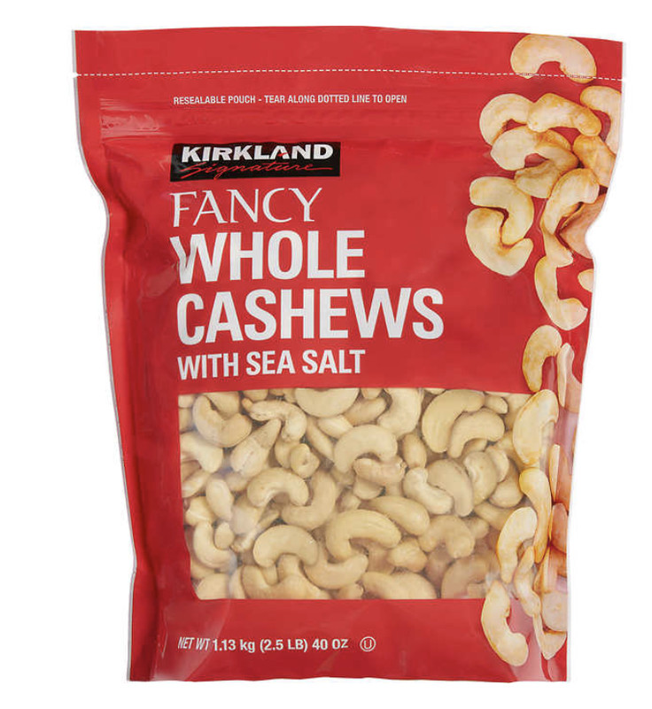 2 Packs Kirkland Signature Whole Fancy Cashew Nuts With Sea Salt 2.5lb Each Pack gallery