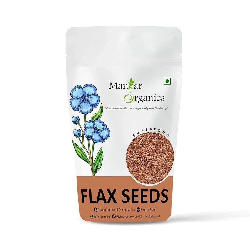ManHar Organics Flax Seeds 250gm gallery