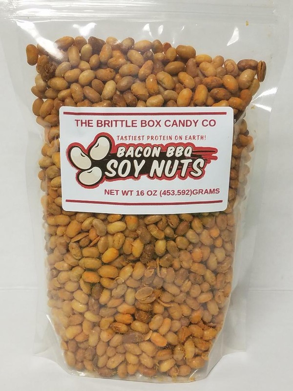 Nuts Soy Nut 1 Pound Bacon BBQ Seasoned Soy Beans Roasted and seasoned 3 bagS