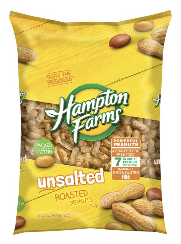 **2 Pack**Hampton Farms Unsalted In-Shell Peanuts (5 lbs. Each )~Total 10 Lbs gallery