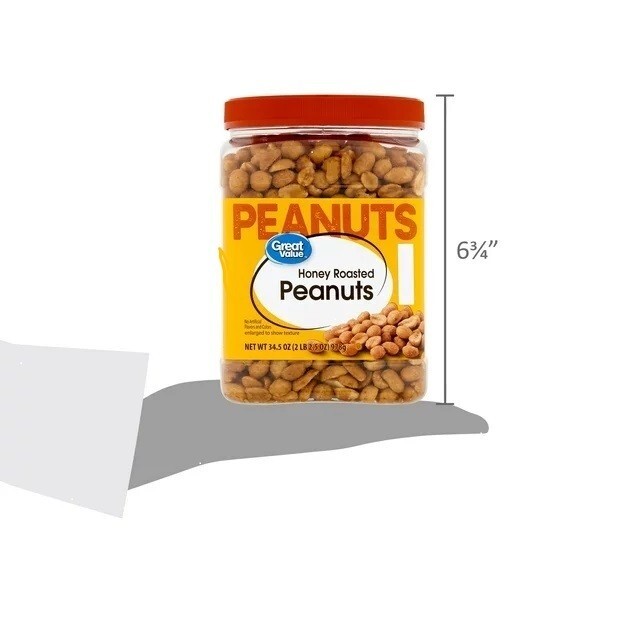 34.5 oz Great Value Honey Roasted Peanuts gallery