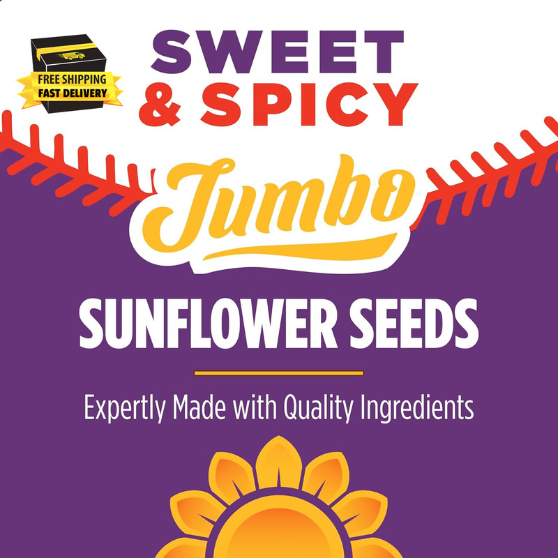 Jumbo Sunflower Seeds, Sweet and Spicy Flavor, 5.25 Oz. ⭐️⭐️⭐️⭐️⭐️ gallery