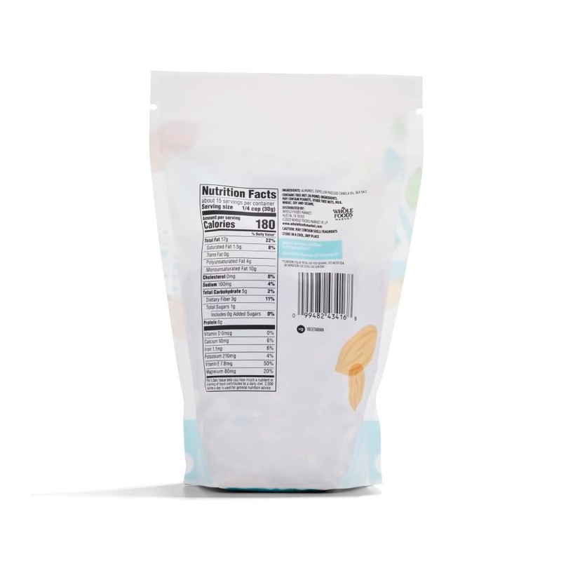 Nutritious 16 Ounce Roasted & Salted Almonds - Healthy Snack Choice gallery